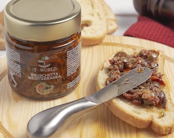 HIGH QUALITY Handmade Mediterranean Bruschetta in Extra Virgin Olive Oil, Ready for an aperitif, Made in Italy