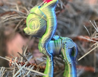 Ahsoka Pony Christmas Ornament or Figurine Various Colors 3D