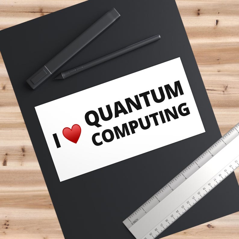 Quantum Processor Sticker I Love Quantum Computing Bumper Sticker, Funny Science Gift, Physics ...