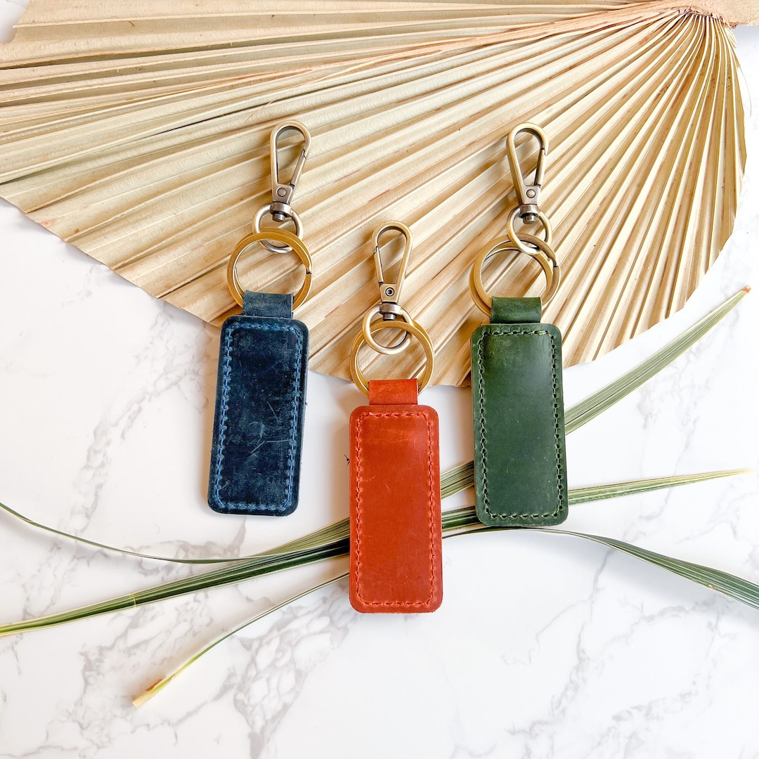 Real Leather Key Chain Blanks, Pack of Keychains , Wholesale Supplies