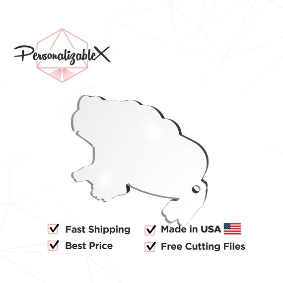 Acrylic Blanks for Keychains and Badge Reels. Frog Craft Etsy