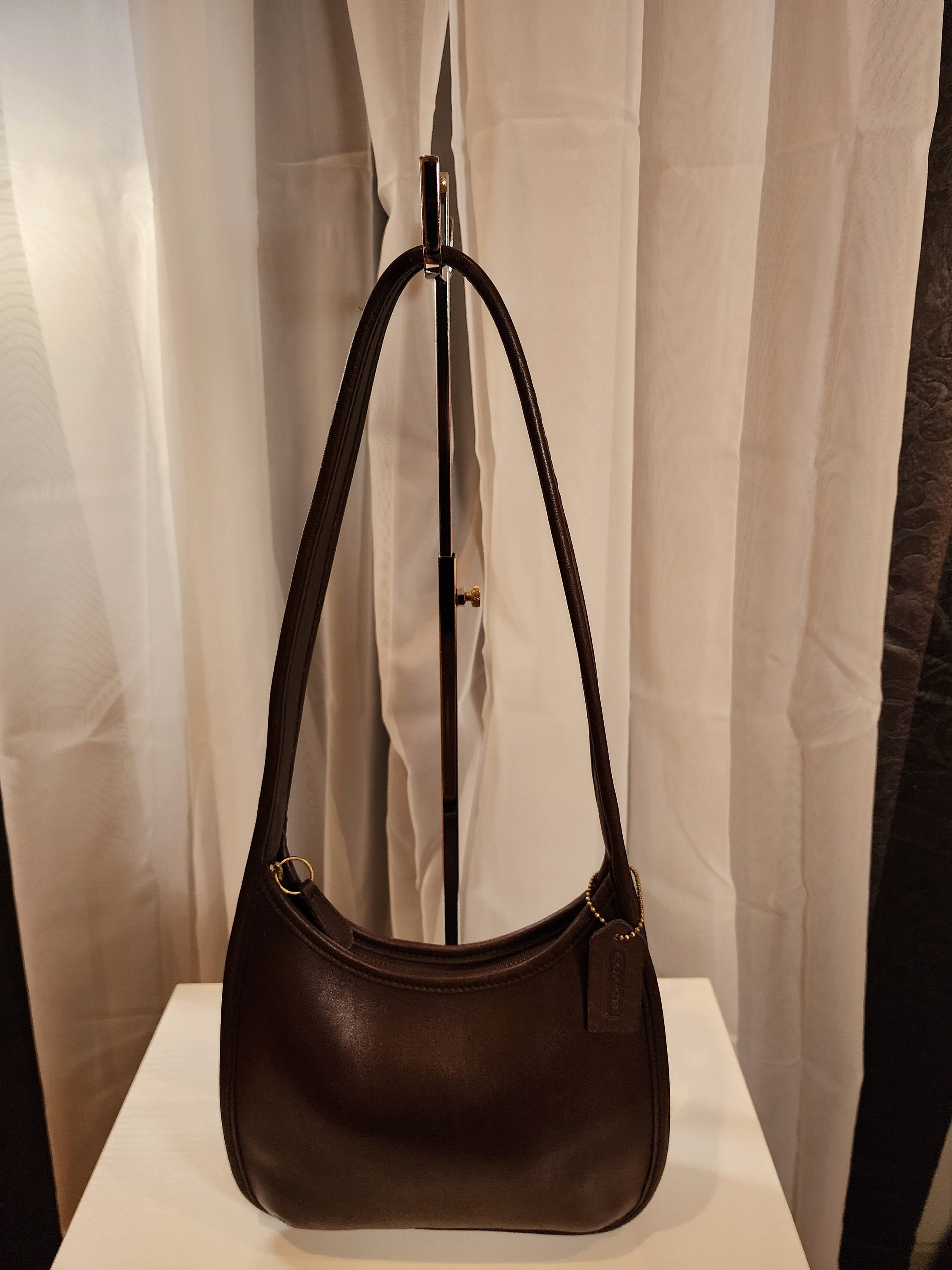 OLD COACH ergo mini ミニエルゴ ブラック 本革 レザー COACH VINTAGE MINI ERGO SATCHEL BLACK LEATHER BAG 9027 USA