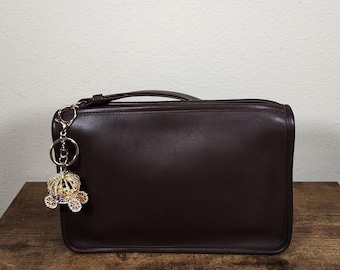 Vintage Coach Zip Top Clutch #9972