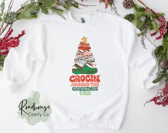 Christmas Sweater / Christmas Crewneck / Holiday Sweaters for Women / Winter Sweatshirt / Crockin / Merry Christmas Sweater /