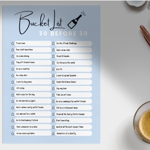 30 Before 30 Bucket List | Personalisation | Personalised Bucket List |Birthdays | 30th | Birthday Surprises |