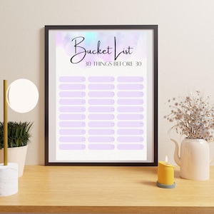 30 Before 30 Bucket List | Personalisation | Personalised Bucket List |Birthdays | 30th | Birthday Surprises |