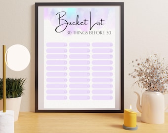 30 Before 30 Bucket List | Personalisation | Personalised Bucket List |Birthdays | 30th | Birthday Surprises |