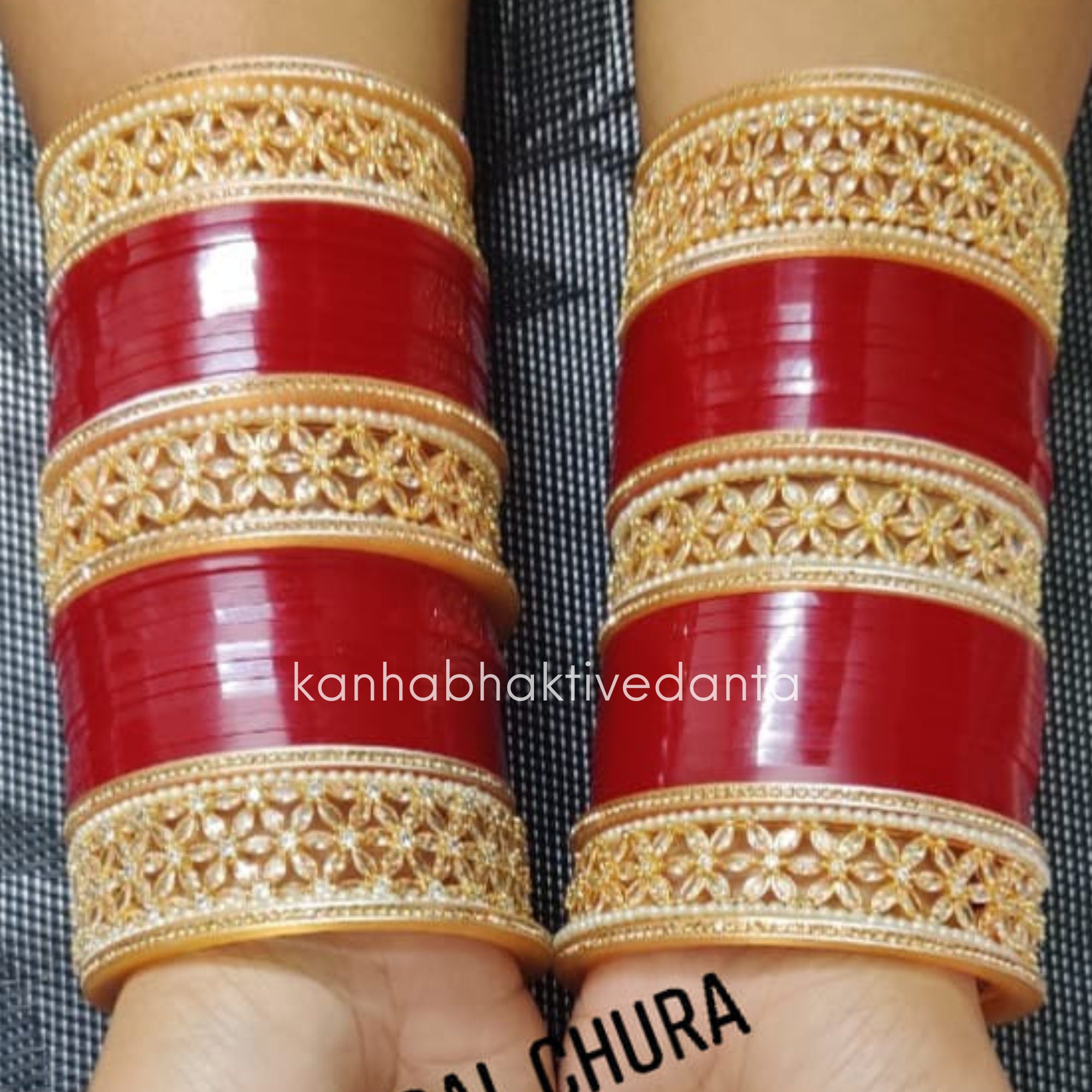 Bridal Chura Punjabi Traditional Set Wedding Chooda Bangle Set