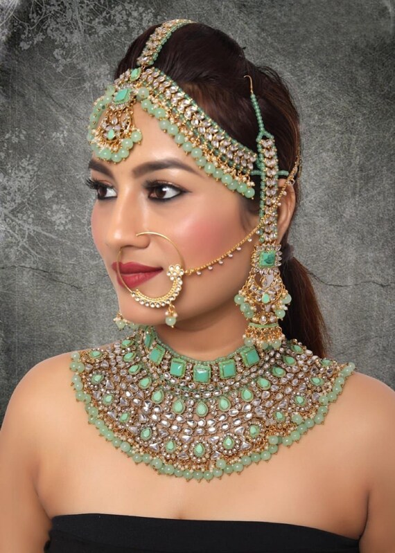 Bridal makeup jewellery set online