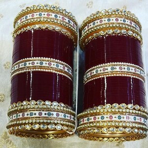 Bridal chura design deals