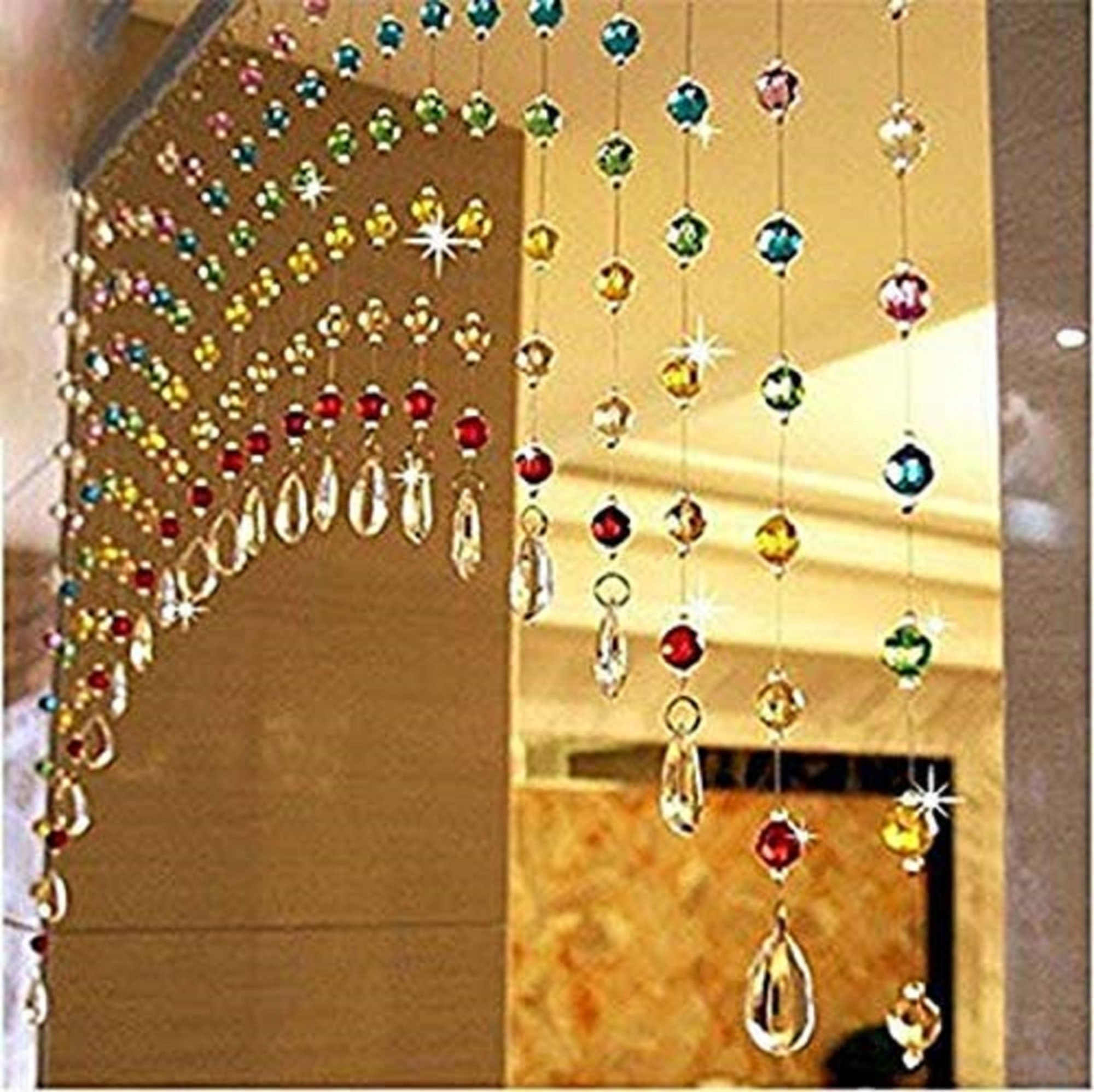 6 Yards/216 Inches/18 Feet Iridescent Bead Curtain Wedding Centerpiece  Acrylic Crystal Diamond Cut Tier/chandelier Shades/bling Curtains 