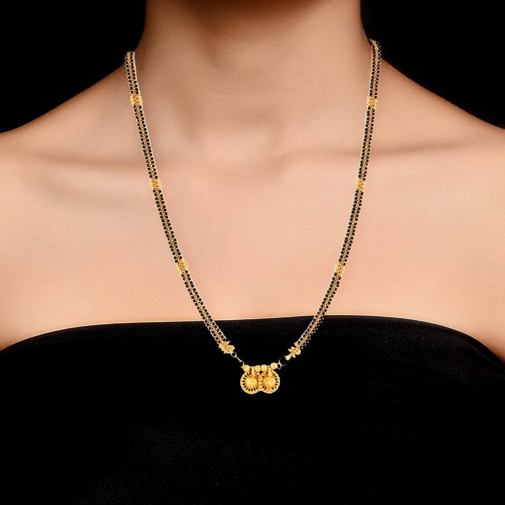 Chain mangalsutra designs in cheap gold