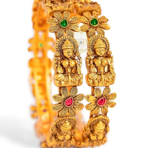 Temple bangles gold deals