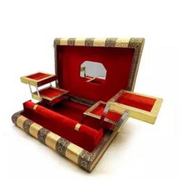 Trousseau Box Handmade Churra Kalire Box-/Storage Box customized Box premium quality Kaleeras wedding accessories Gifts Jewellery Box.