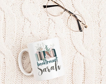 Personalized Booktrovert coffee mug, books, mug, ceramic 11 oz, mug, book lover,book worm mug,book readers, reading, teacher, introvert,gift