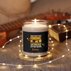 Anime sojakaarsen, kaarsen voor geschenken, anime liefhebber, anime, anime geurkaars, anime verjaardagscadeau, kerstcadeau, anime fan cadeau, anime kunst
