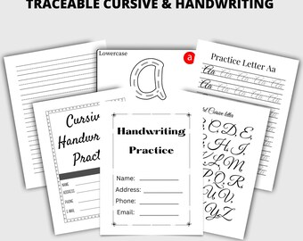 writing in korean practice Traceable alphabet worksheets for Children both Cursive and Print Bundle/all levels of learning in school or at home/ parent or teacher