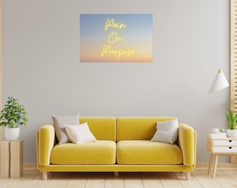 Pain on Purpose Canvas Stretched wall hanging/ motivational home decor/ room decor/ office/ wall decor/ motivational wall art/ canvas  decor