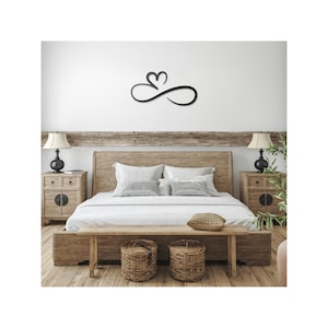 Metal Wall Art Heart Infinity/ Home decor/ Any room/ Metal Design/ Metal cut print/ Metal wall art/Infinity trend/ Metal art/ give as a gift