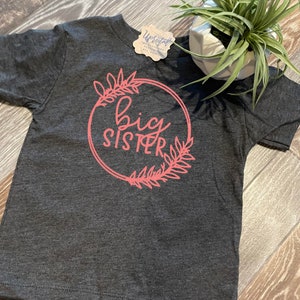 Big Sister Shirt | Sibling Tees | Big Sis Graphic Shirt