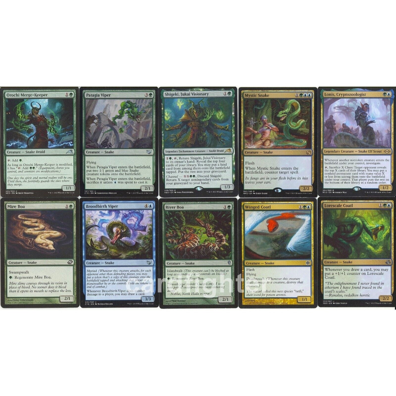 mtg snake tribal commander deck Amazon.com: Elite Commander Gates Deck - Sultai - Green Blue Black - EDH -  Nine-Fingers Keene - 100 Card - Custom Magic The Gathering Deck