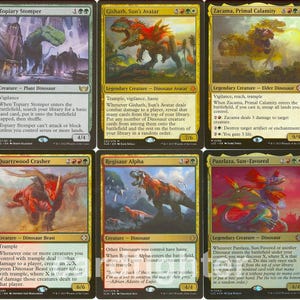 Dinosaur Tribal Commander EDH Deck - Gishath, Sun&#39;s Avatar - MTG Magic