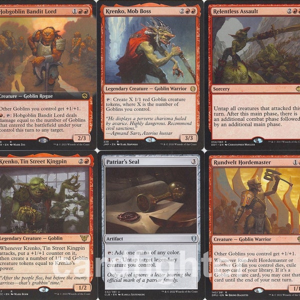 Mtg Proxy Commander Deck Etsy