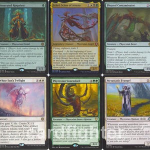 mtg infect deck commander Atraxa, Grand Unifier PHYREXIAN PROLIFERATE Magic Custom Co CommanderComplete My take on a infect
