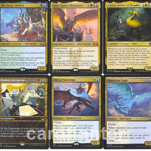 Custom Bird Tribal Commander EDH Deck - Falco Spara, Pactweaver - MTG Magic Flying