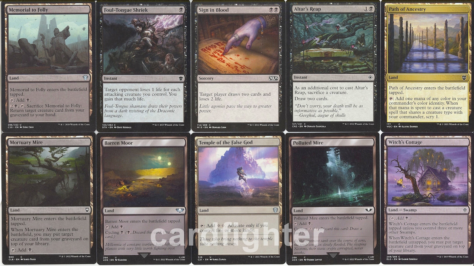 Rats Tribal Commander EDH Deck Marrowgnawer MTG Magic Etsy