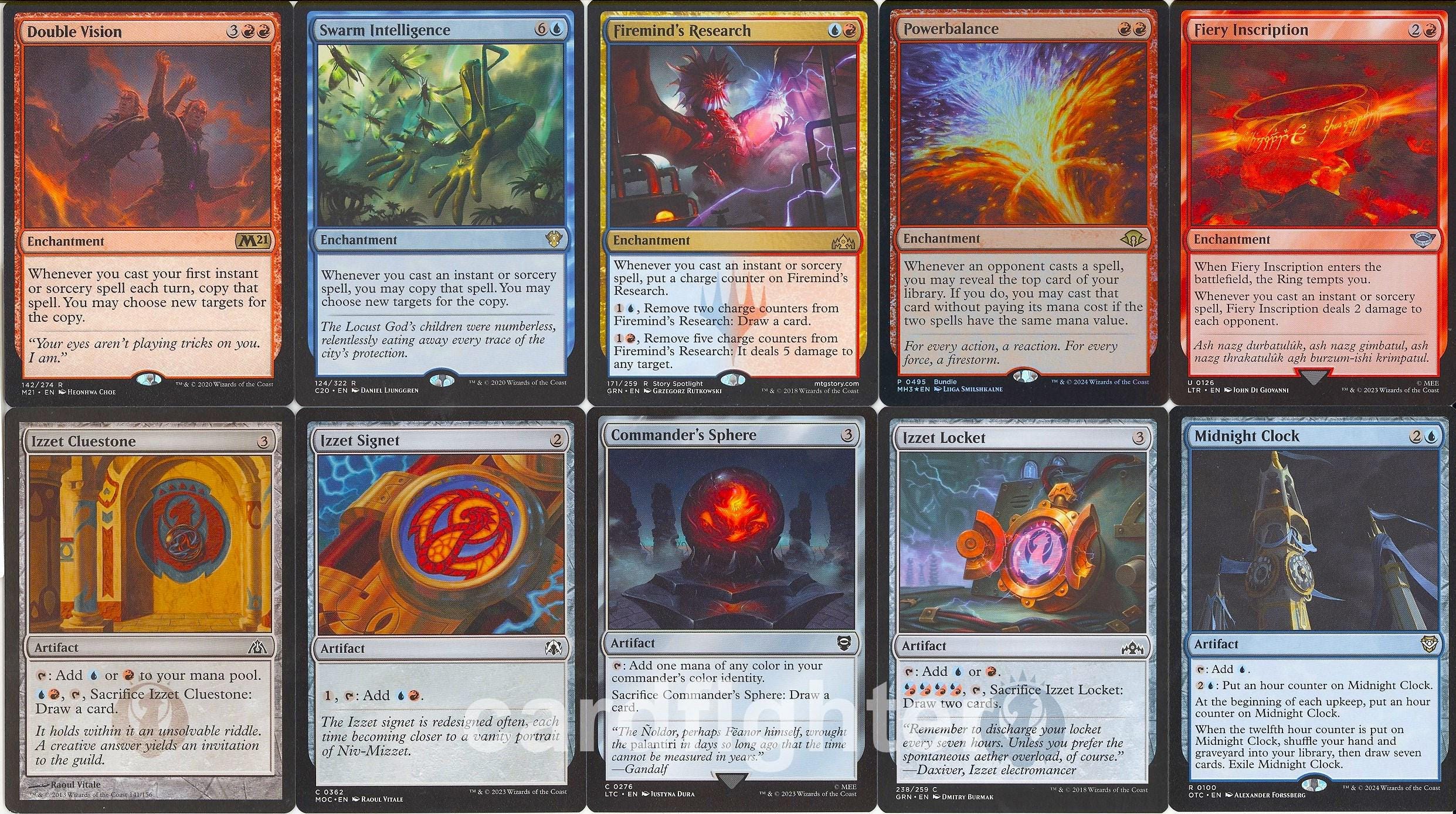Spellslinger Draw Engine Custom Card Draw Spellslinger Commander EDH Deck - Niv-mizzet, Parun ...