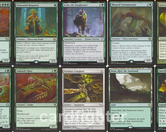 Custom Deathtouch Infect Commander EDH Deck - Fynn, the Fangbearer ...