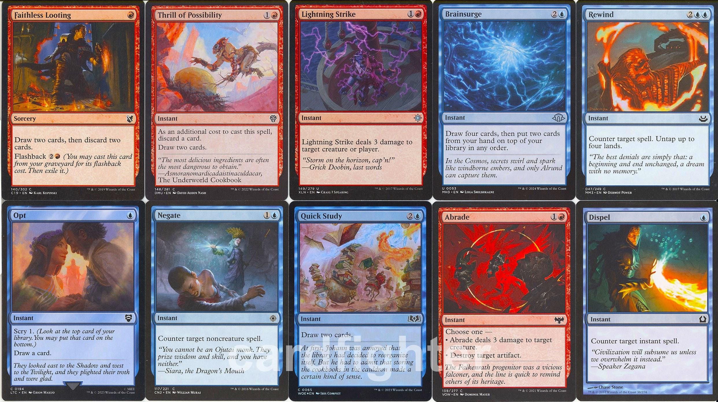 Spellslinger Draw Engine Custom Card Draw Spellslinger Commander EDH Deck - Niv-mizzet, Parun ...