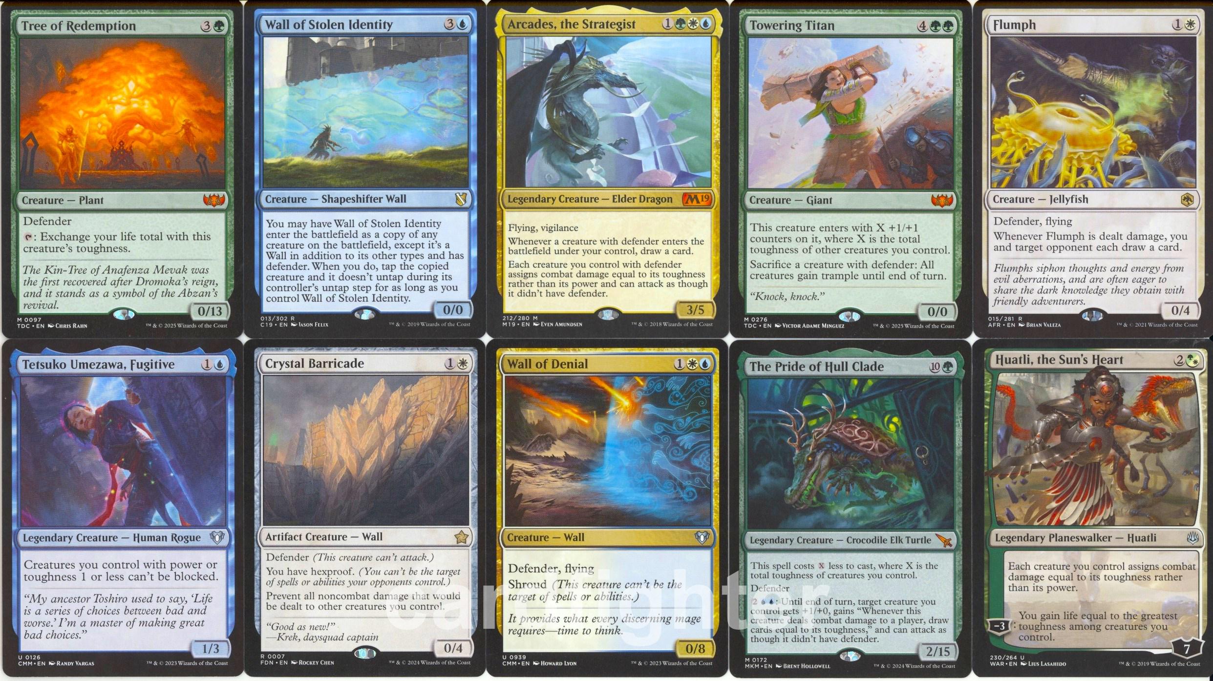 MTG Commander EDH Deck - Arcades, The Strategist (100 Cards) Custom Defender Deck - Used