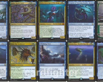 Sea Monster (blue) Deck - Tidal Kraken - Leviathan MTG Magic Gathering 60 Cards Ready to Play - Etsy Sea Monster (blue) Deck - Tidal Kraken - Leviathan MTG Magic Gathering 60 Cards Ready to Play - Etsy