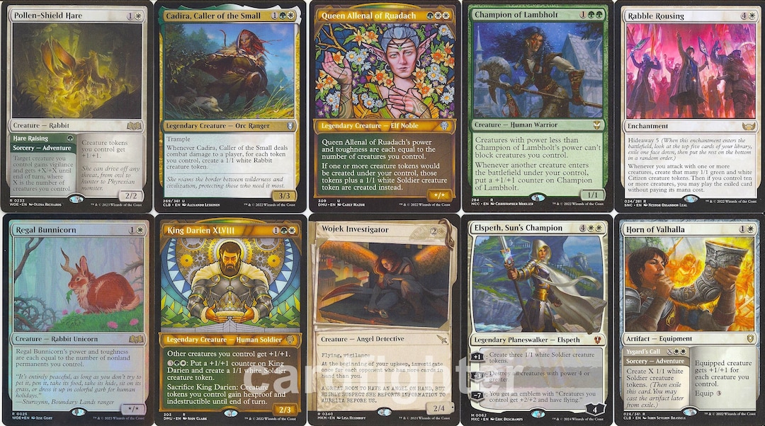 Custom Token Theme Commander EDH Deck - Queen Allenal of Ruadach - MTG ...