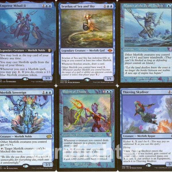 Mtg Commander Merfolk Deck Box - Etsy