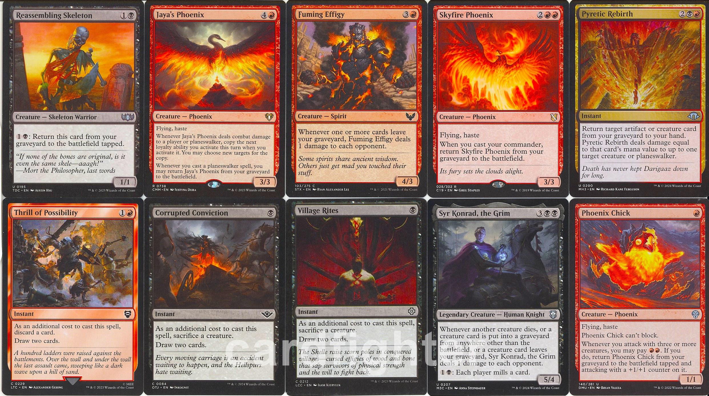 Custom Phoenix Tribal Commander EDH Deck - Syrix, Carrier of the