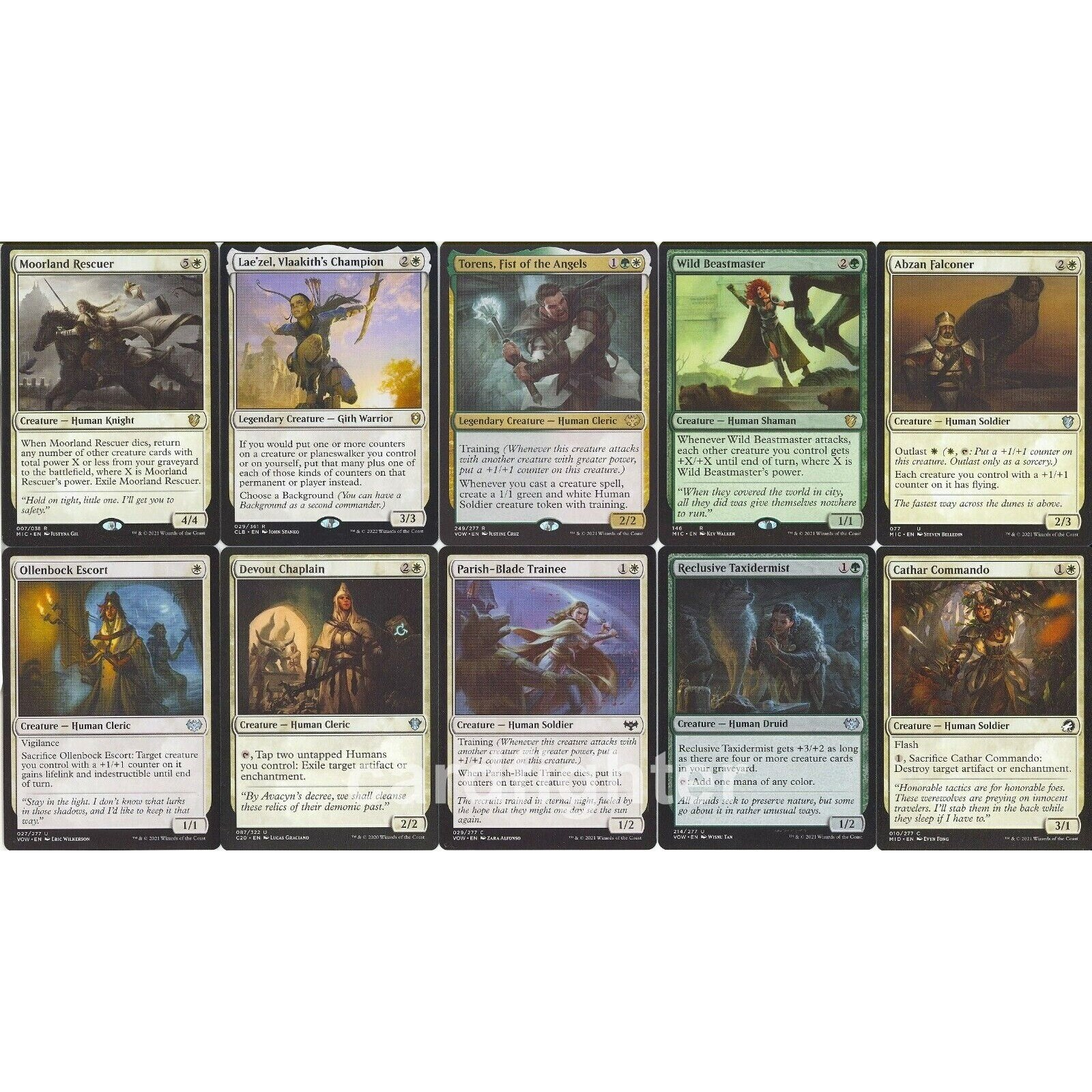 Custom Human Tribal Commander EDH Deck - Kyler, Sigardian Emissary - MTG  +1/+1 Counter - Etsy