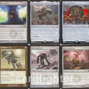 myr commander deck mtg EDH Deck Urtet, Remnant of Memnarch 100 Magic Cards Custom Deck Tribal Artifacts Gold Myr · Neon Dynasty