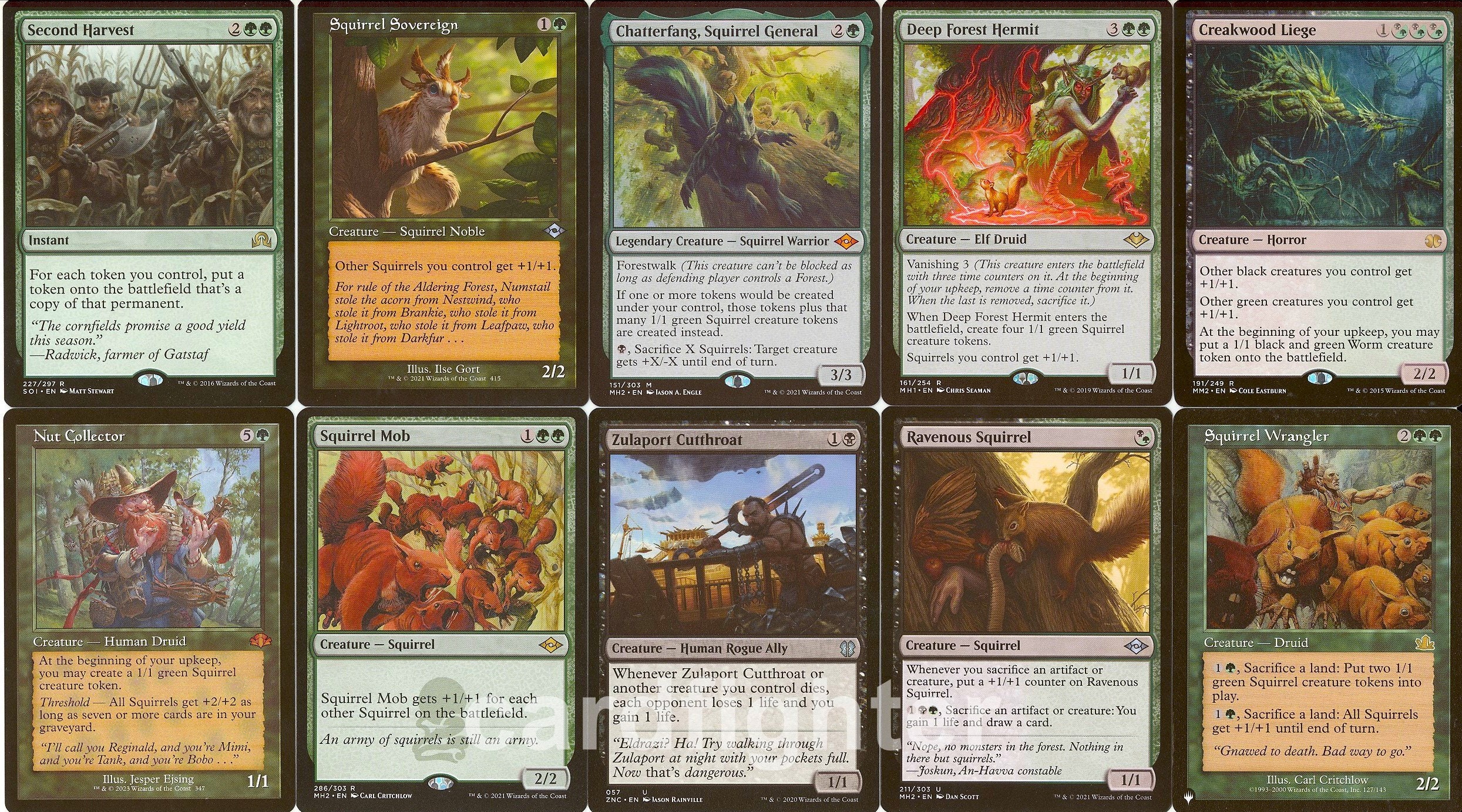 Custom Squirrel Tribal Commander EDH Deck - Chatterfang, Squirrel General - MTG - Etsy Custom Squirrel Tribal Commander EDH Deck - Chatterfang, Squirrel General - MTG - Etsy