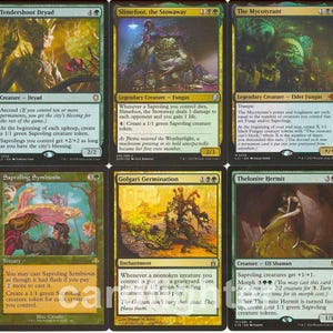 Custom Fungus Saproling Tribal Commander EDH Deck - Slimefoot, the Stowaway - MTG Magic