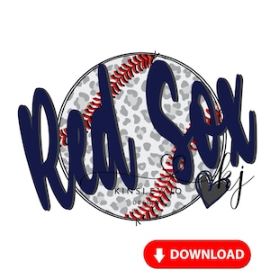 Red Sox baseball TBall Digital Download