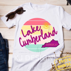 Lake Days PNG Digital Download File Burnside KY Lake Cumberland Boat Sun