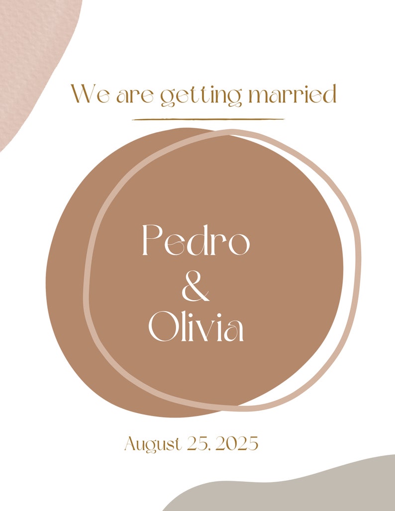 Editable Wedding Invitation Etsy