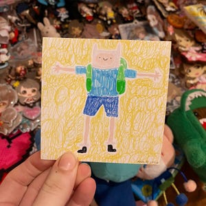 Adventure time Finn the human sticker