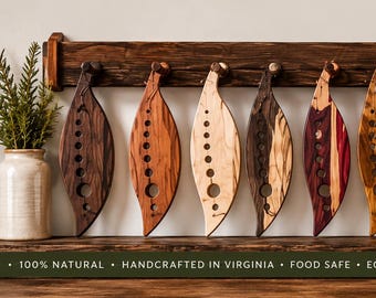 Deep Run Woodworks Hardwood Herb Stripper | Handcrafted Virginia Kitchen Tool