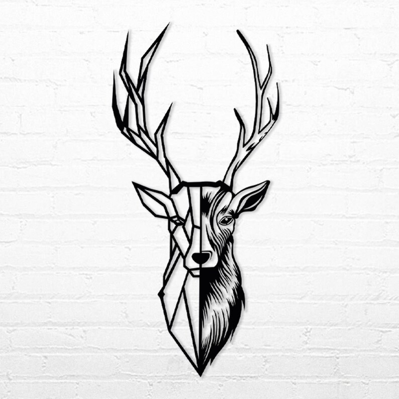 Metal Deer Wall Art Stag Head Wall Art Deer Skull Metal Art Etsy