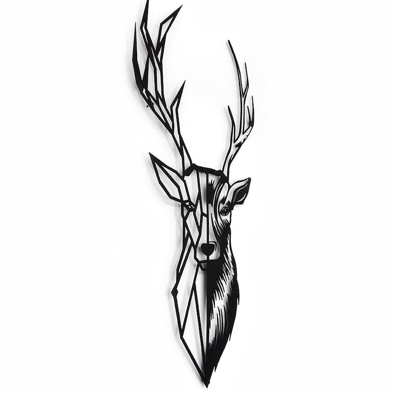 Metal Deer Wall Art Stag Head Wall Art Deer Skull Metal Art Etsy