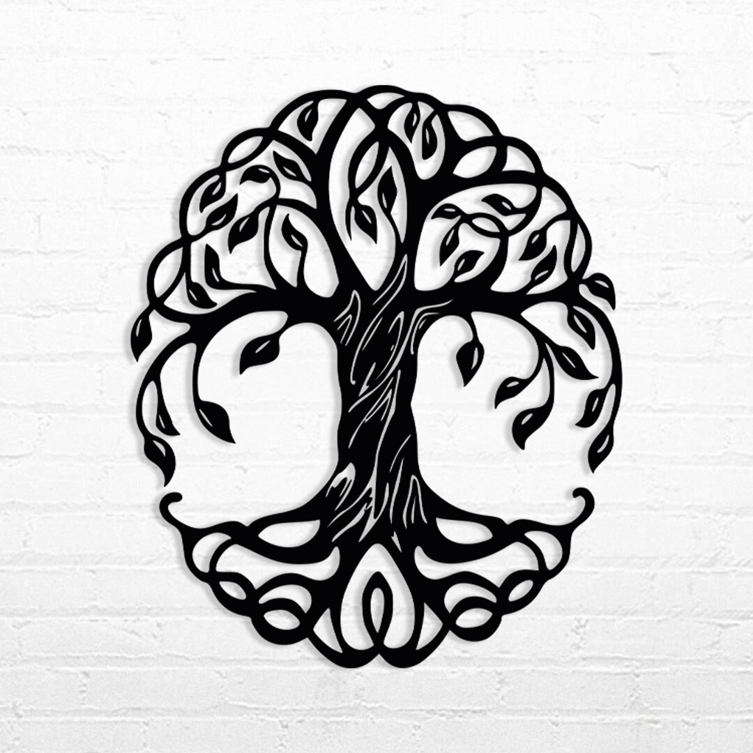 Tree Metal Wall Decor, Tree of Life Metal Art, Tree Sign, Wall Hanging ...